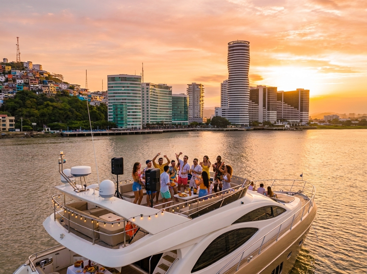 Paseo en Yate por el Río Guayas + Parque Histórico